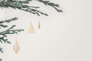 Decorations Minimalist Christmas Desktop Wallpaper