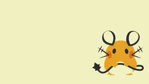 Dedenne Simple Art Wallpaper