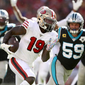 Deebo Samuel Running Wallpaper