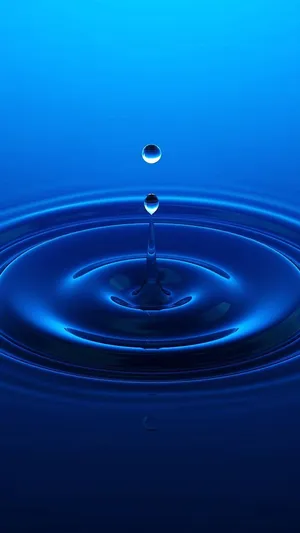 Deep Blue Rippling Water Wallpaper