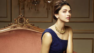 Deepika Padukone Gold Necklace Photoshoot Wallpaper