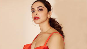 Deepika Padukone's Red Dress Wallpaper