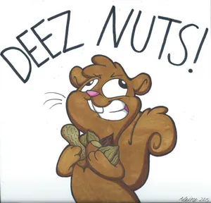 Deez Nuts Squirrel Wallpaper