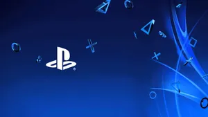 Default Cool Ps4 With Floating Controller Icons Wallpaper