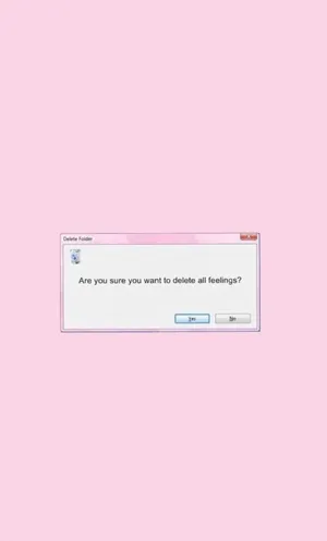 Delete All Feelings Aesthetic Mood Wallpaper