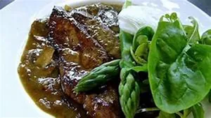 Delicious Liver In Sauce With Mixed Vegetables Wallpaper