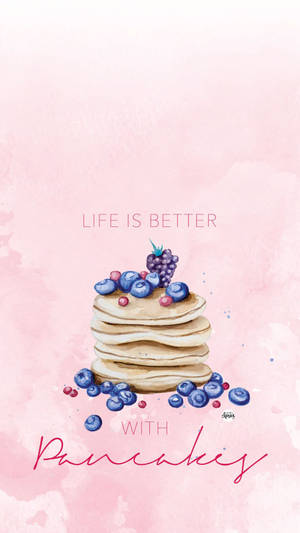 Delicious Pancakes - A Perfect Breakfast Treat Wallpaper