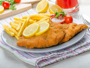 Delicious Wiener Schnitzel Wallpaper