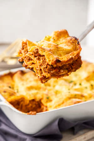 Deliciously Authentic Lasagna Alla Bolognese Wallpaper