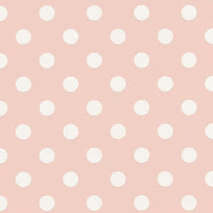 Delightful Pink And White Polka Dot Pattern Wallpaper