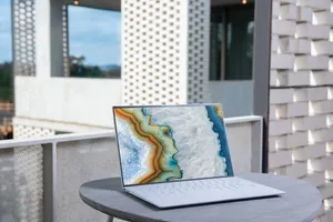 Dell Laptop With Stunning Display Wallpaper