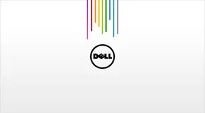 Dell Logo And Rainbow Wallpaper