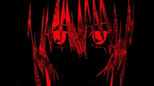 Delve Into A Nihilistic World Of Anime With Black And Red Wallpaper