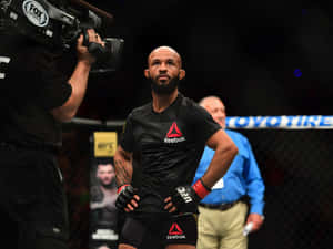 Demetrious Johnson After Fight Against Wilson Reis Wallpaper