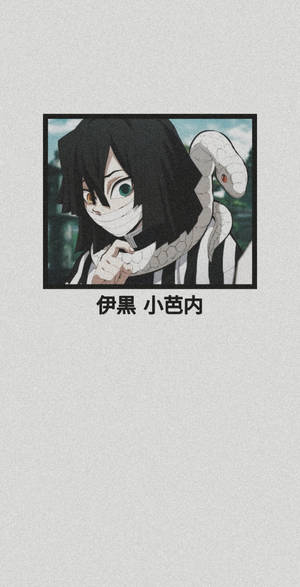 Demon Slayer Aesthetic Off-white Obanai Wallpaper