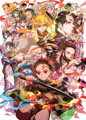 Demon Slayer Group Prepared To Take On Any Obstacle Wallpaper