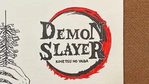 Demon Slayer Logo Art Wallpaper