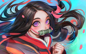 Demon Slayer Nezuko Cute Girl Wallpaper