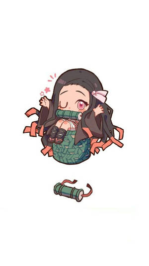 Demon Slayer Nezuko Cute Self Wallpaper