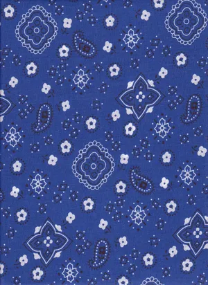 Denim Blue Bandana Wallpaper