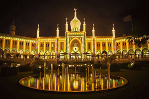 Denmark Golden Tivoli Wallpaper