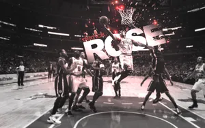 Derrick Rose - Mvp Of The 2009-10 Nba Season Wallpaper