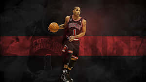 Derrick Rose On The Court Wallpaper