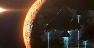 Destiny 2 4k Uhd Pyramid Ships Wallpaper