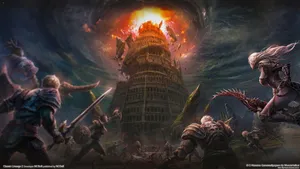 Destroying Tower Lineage Wallpaper