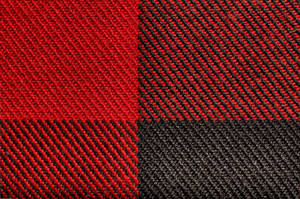 Detailed View Of Red Plaid Material Wallpaper