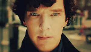 Detective Sherlock Holmes Benedict Cumberbatch Blue Eyes Wallpaper