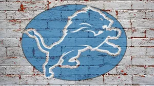 Detroit Lions Bricks Logo Wallpaper