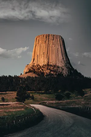 Devils Tower Nature Android Hd Wallpaper