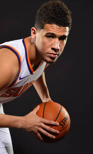 Devin Booker Close-up Photograph Wallpaper