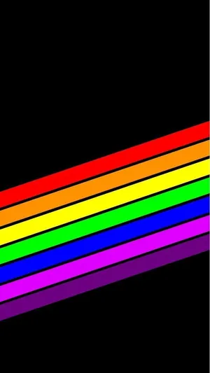 Diagonal Rainbow Lgbt Iphone Wallpaper