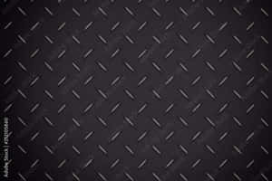 Diamond Plate Pattern On Black Background Wallpaper