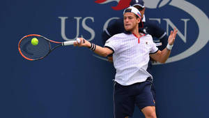 Diego Schwartzman At The Us Open Wallpaper