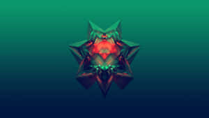 Digital Glass Art 3d Minimalist Abstract Wallpaper