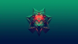 Digital Glass Art 3d Minimalist Abstract Wallpaper