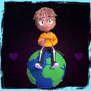 Digital Representation Of Juice Wrld Cartoon Wallpaper