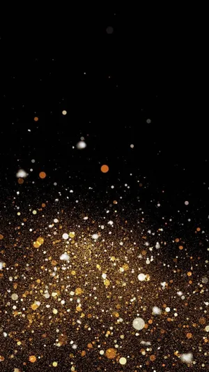 Digital Silver Black And Gold Glitter Wallpaper