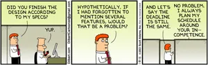 Dilbert Adding Features Comic Wallpaper