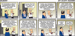 Dilbert Comic On Leadership And Management Wallpaper