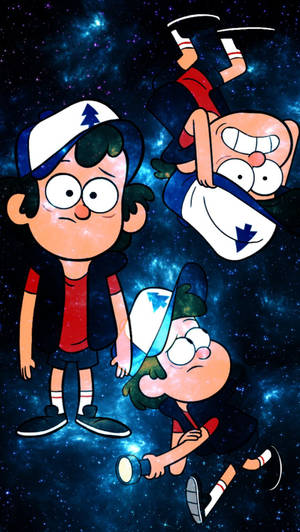 Dipper Pines Blue Galaxy Wallpaper