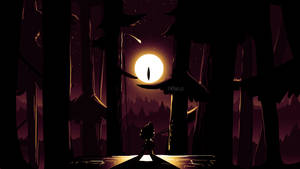 Dipper Pines Dark Art Moon Wallpaper