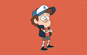 Dipper Pines Orange Background Wallpaper