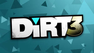 Dirt 3 Logo Blue Background Wallpaper