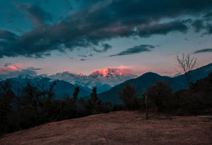 Dirt Road Mountains Landscapes Wallpaper