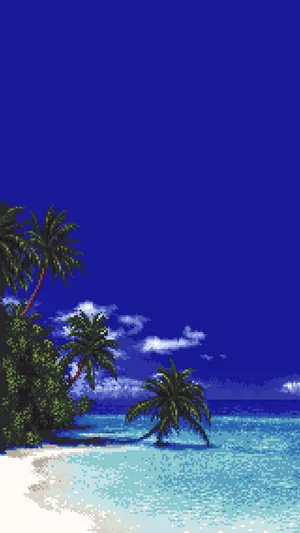 Discover The Wonders Of A Pixel Beach Vacation Wallpaper
