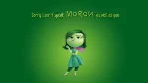Disgust Inside Out Quote Wallpaper